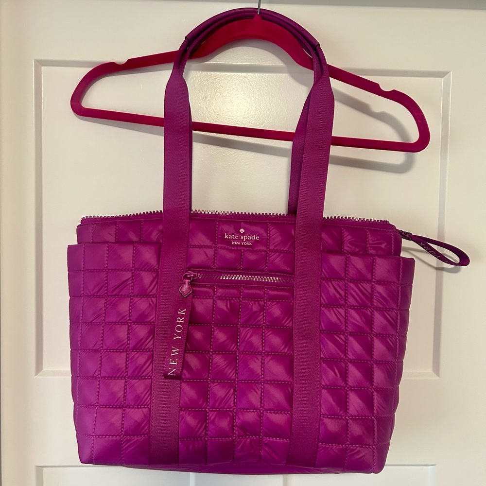 NWOT Kate Spade Quilted Nylon Tote